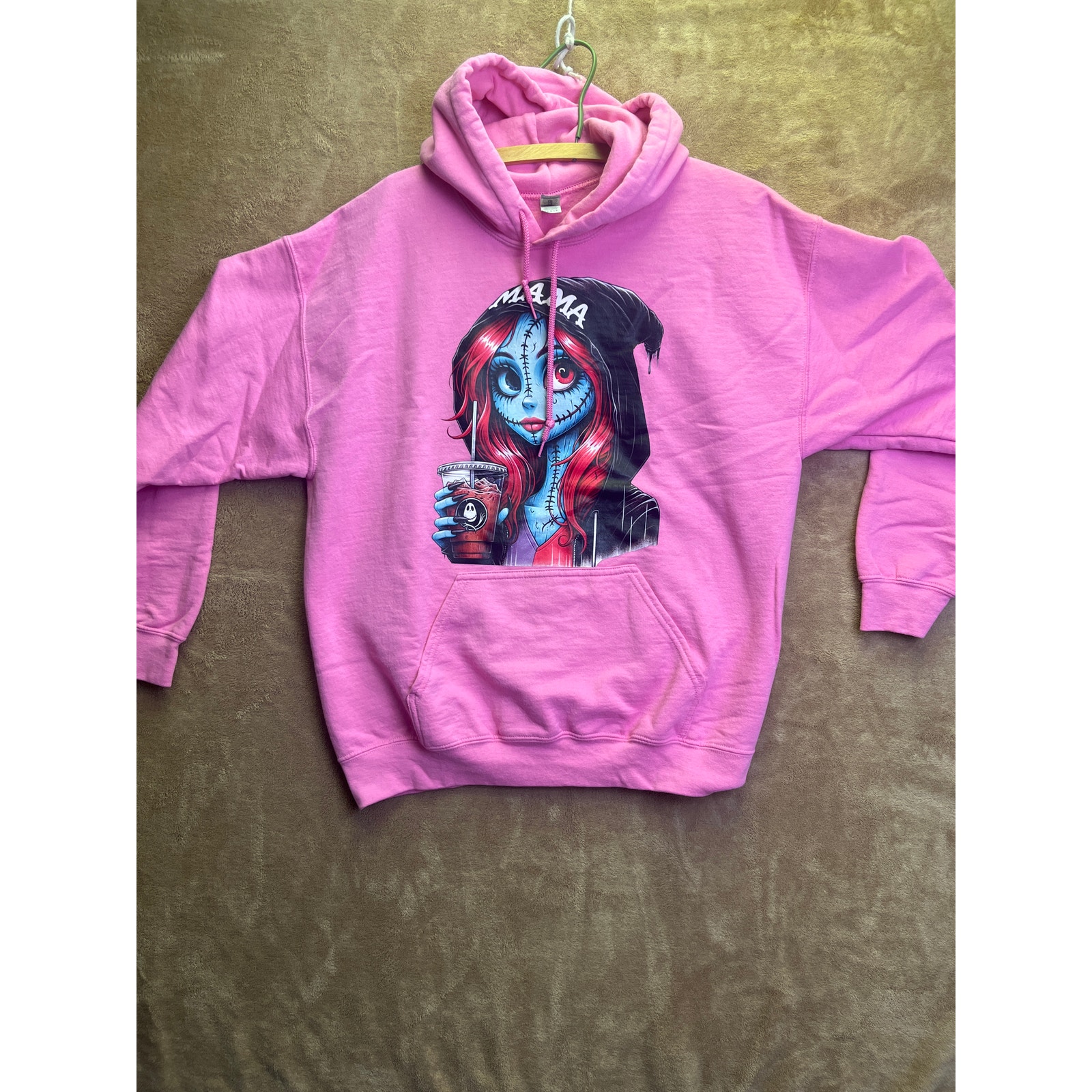 Arcane Jinx Size Large Pink Hoodie Cute Fan Merchandise